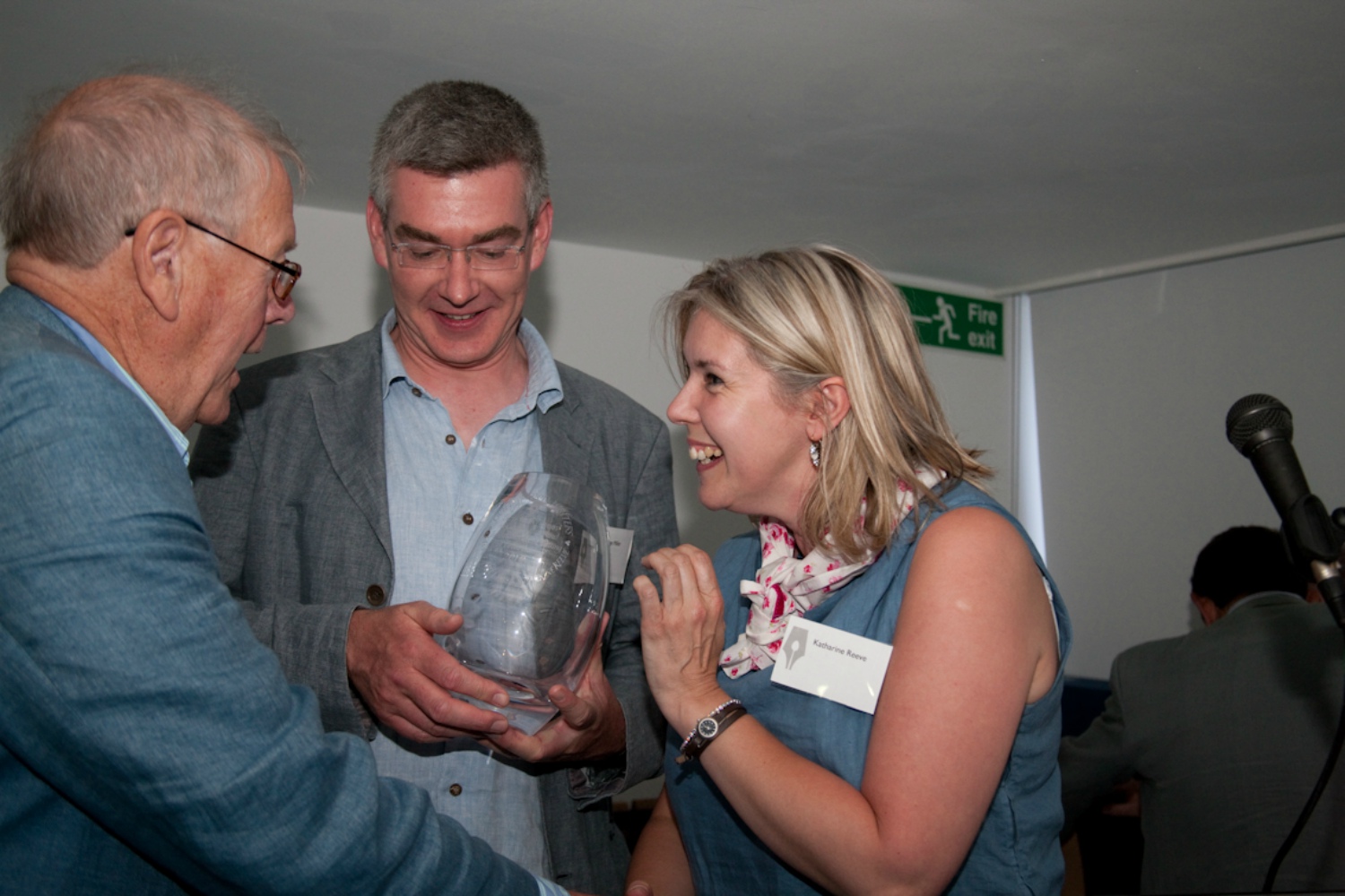 From left to right: Colin Spencer, George Miller and Katharine Reeve